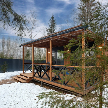 Коттедж "Уютный коттедж с чаном в хвойном лесу №1"