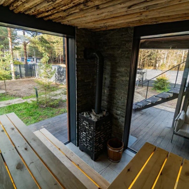 Коттедж "Дуплекс с баней на компанию до 6 гостей"