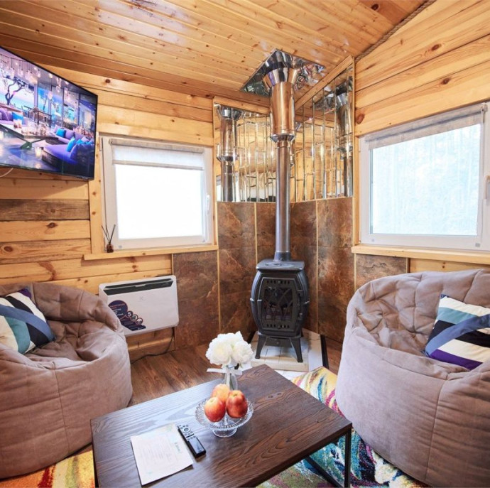 Дом охотника в глэмпинге Просто Эко