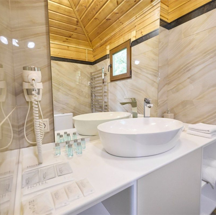 Дом с баней в глэмпинге Просто Эко