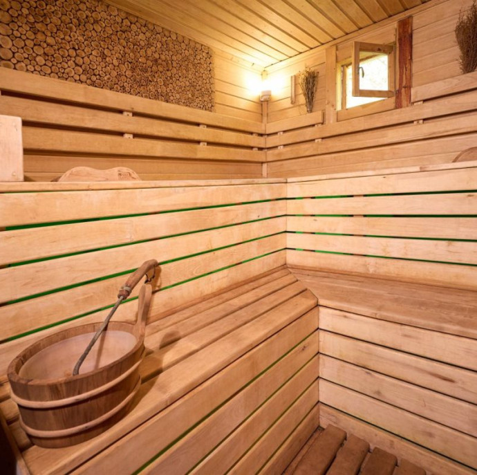 Дом с баней в глэмпинге Просто Эко