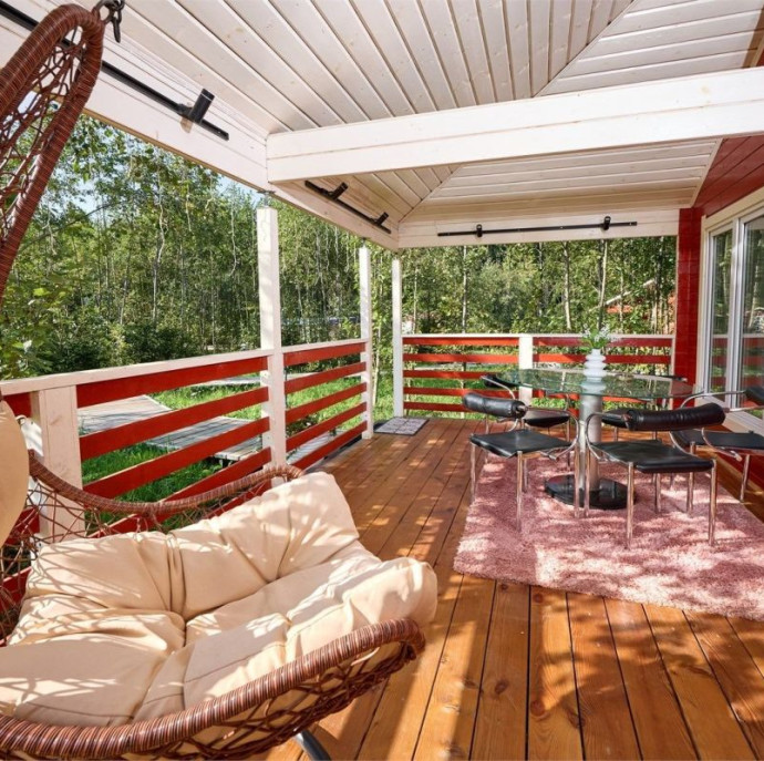 Дом с баней в глэмпинге Просто Эко