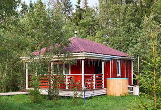 Дом с баней в глэмпинге Просто Эко