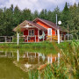 Дом у озера в глэмпинге Просто Эко