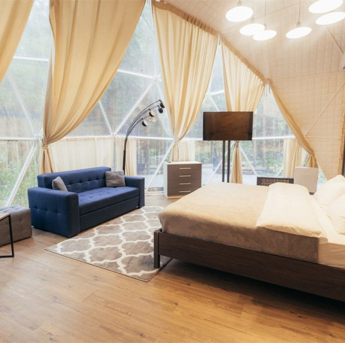 Геокупол в загородном клубе Утрау