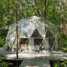 Геокупол в загородном клубе Утрау