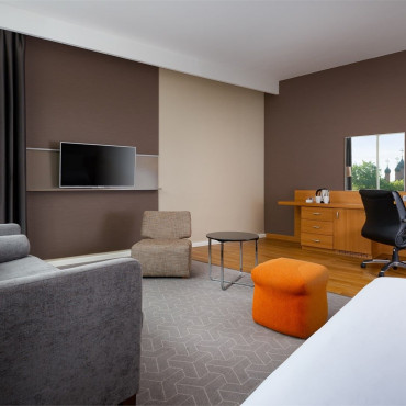 Номер "Улучшенный номер с двуспальной кроватью и диваном"