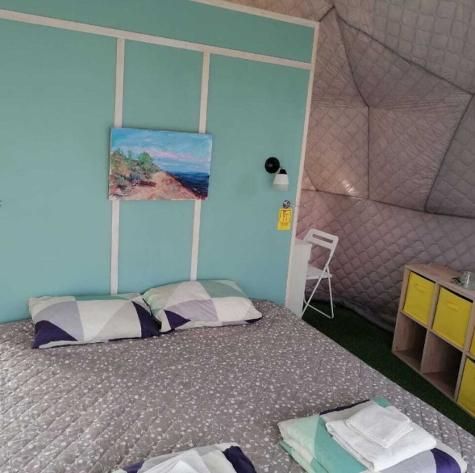 Купольный дом в глэмпинг парке КосмоСфера