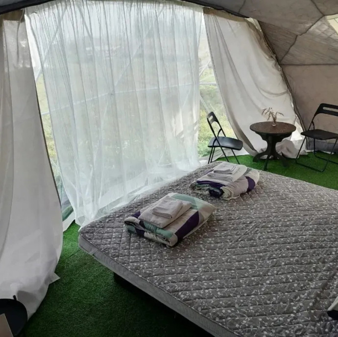 Купольный дом в глэмпинг парке КосмоСфера