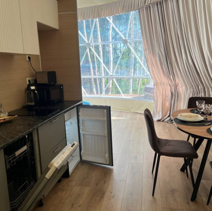 Дом Купол в глэмпинге На краю света