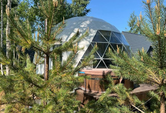 Дом Купол в глэмпинге На краю света