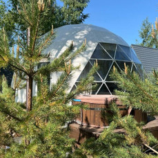 Дом Купол в глэмпинге На краю света