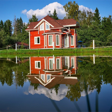 Дом "ШАЛЕ ДЕ ЛЮКС ИЗ БРУСА С КУПЕЛЬЮ НА ДРОВАХ"