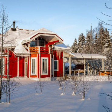 Дом "ШАЛЕ ДЕ ЛЮКС ИЗ БРУСА С КУПЕЛЬЮ НА ДРОВАХ"