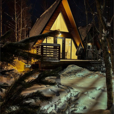 Коттедж "ул. Полевая дом 10 «Премиум» с камином"