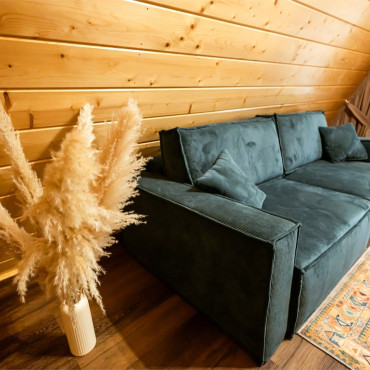 Коттедж "A-frame «Петрол» домик из дерева 4х местный"