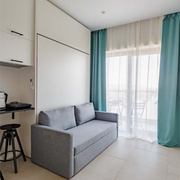 Номер "Standart четырехместный с балконом и видом на море"