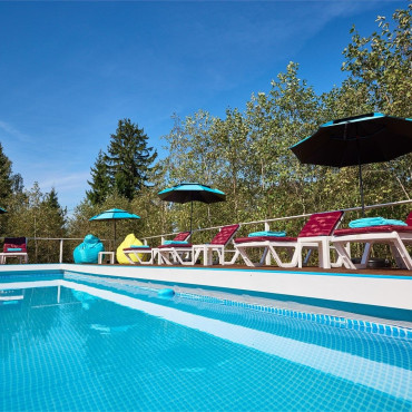 Дом "ШАЛЕ ДЕ ЛЮКС ИЗ БРУСА С КУПЕЛЬЮ НА ДРОВАХ"