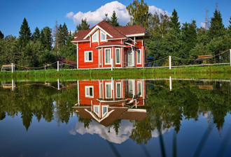 Шале Де Люкс из бруса в глэмпинге Просто Эко