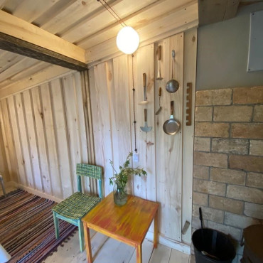 Номер "Глэмпинг с печкой буржуйкой"