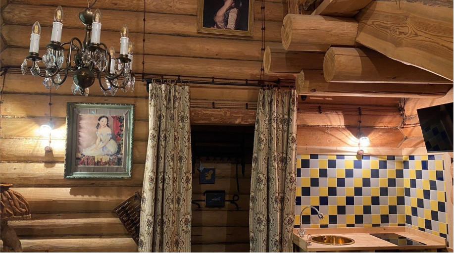 Аппартаменты "Бутик-отель Архангельская дача №8 - (2-этажные (2-х светная гостиная + гостевой с/у на 1 этаже + спальня с рабочим кабинетом и балконом + будуар -ванная с балконом + кухня)"