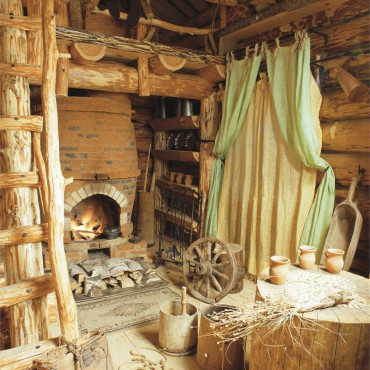 Коттедж "Лесная слобода-шале (гостиная с камином +спальня +верхние покои -полати)"