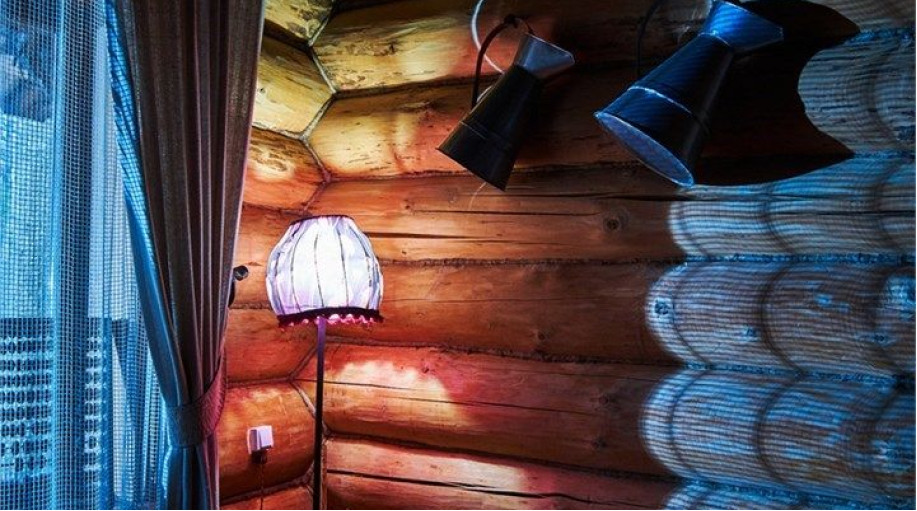 Коттедж "Лесная слобода-шале (гостиная с камином +спальня +верхние покои -полати)"