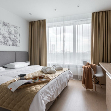 Аппартаменты "Стандарт с одной большой кроватью (Ботаника)"