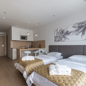 Аппартаменты "Стандарт с раздельными кроватями (Ботаника)"