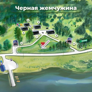 Коттедж "Барн 45м2 "Черная жемчужина""