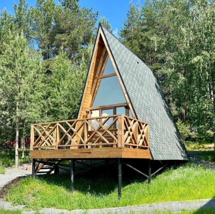 Дома А-фреймы База отдыха "ALDI-Karelia"