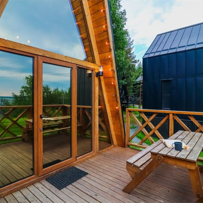 Дома А-фреймы База отдыха "ALDI-Karelia"