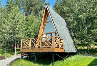 Дома А-фреймы База отдыха "ALDI-Karelia"
