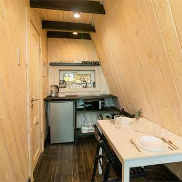 Дом "А-Фрейм «Черное-белое»"