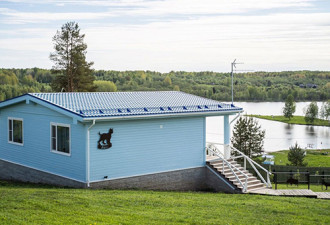 Дом с камином и кухней в парк-отеле Медвежья гора