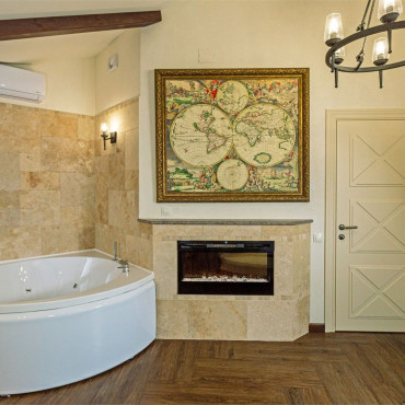 Номер "Гранд Люкс с джакузи и камином"