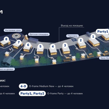 Коттедж "SPA Порожки O-frame Medium с баней-бочкой"