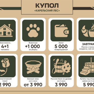 Дом "Купол «Карельский лес»"