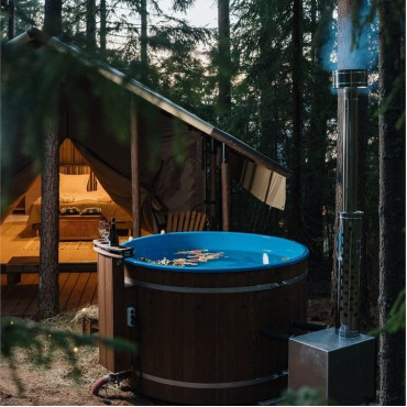 Палатка "Лодж "Лесной" с горячей купелью"