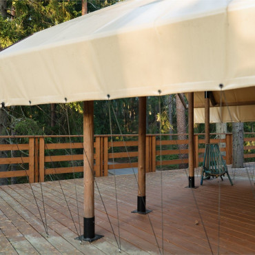 Палатка "Лодж на холме вид на лес"