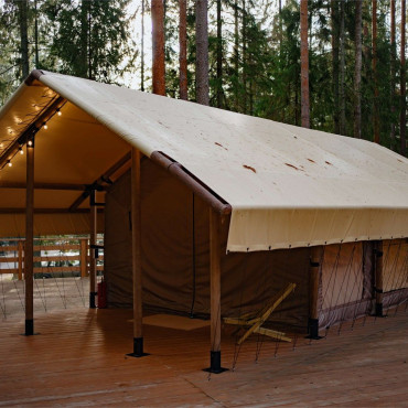 Палатка "Лодж на холме вид на лес"