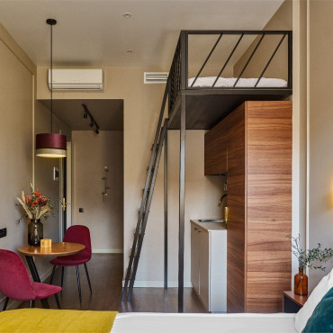 Номер "Трехместный номер-студио, от 18 кв.м"