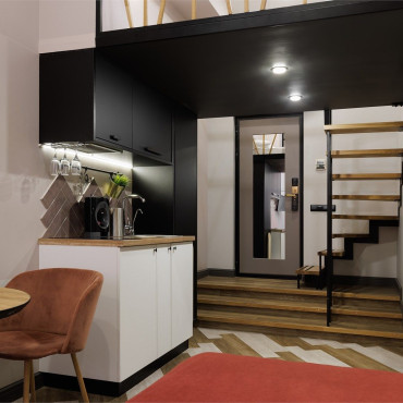 Номер "Двухуровневый номер-студио с видом во двор, от 20 кв.м"