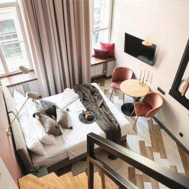 Номер "Двухуровневый номер-студио с видом на город, от 21 кв.м"