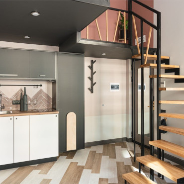 Номер "Двухуровневый номер-студио с видом на город, от 21 кв.м"