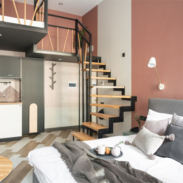 Номер "Двухуровневый номер-студио с видом на город, от 21 кв.м"