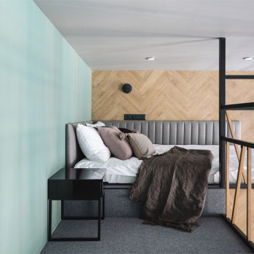 Номер "Двухуровневый номер-студио Делюкс с видом на город, от 25 кв.м"