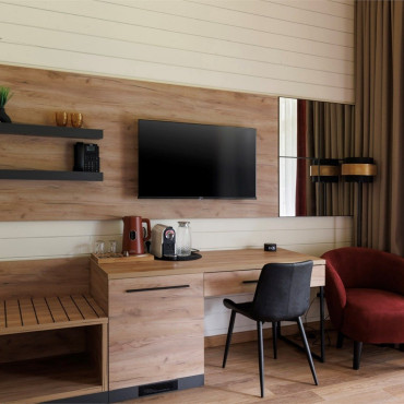 Номер "Комфорт с двуспальной кроватью, балконом и видом на лес"