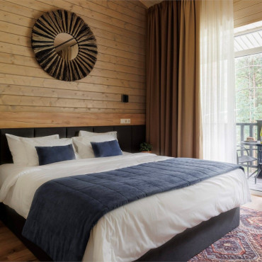 Номер "Комфорт с двуспальной кроватью, балконом и видом на лес"