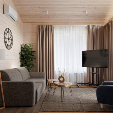 Коттедж "Одноэтажный коттедж с дровяным камином и личной зоной BBQ"